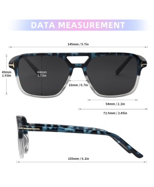 Polarized Fashion Square Sunglasses