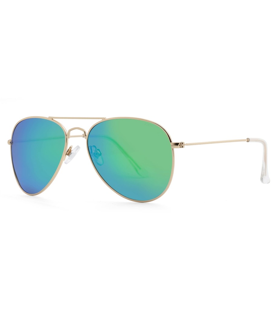 Blue Protection Light Metal Polarized Aviator Sunglasses