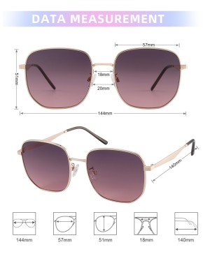 For Women Men Classic Metal Hexagon Sunglasses