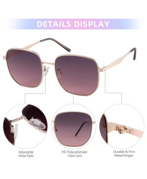 For Women Men Classic Metal Hexagon Sunglasses