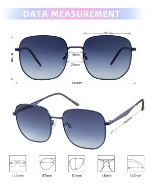 Men's Classic Oversized Square Sunglasses