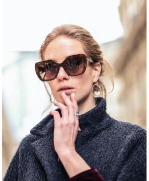 Women's Oversized Square Fashion Cat Eye Glasses
