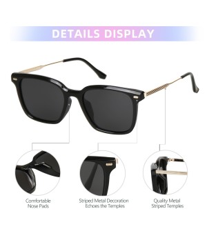 Unisex Fashion Polarized Square Sunglasses