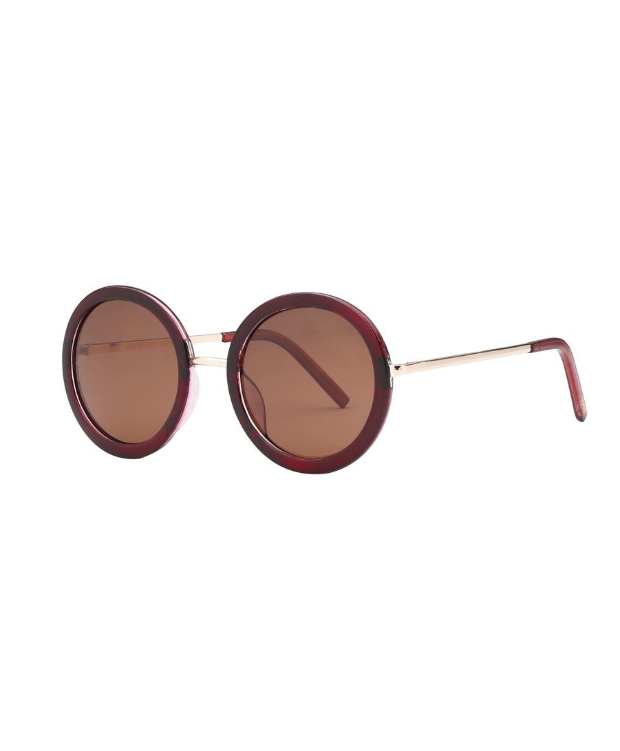 Women's Polarized Vintage Oversized Round Sunglasses