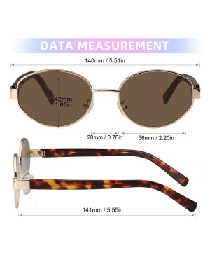 Gold Retro Oval Sunglasses