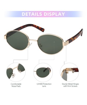 Retro Oval Sunglasses for Men and Women