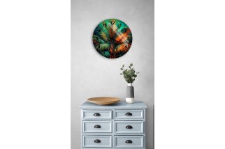 Tropical Palm Tree Wall Clock
